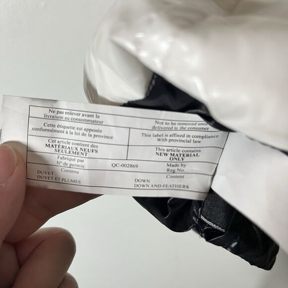 SAM NEW YORK Freedom White Glossy Down Puffer Vest Down Filled Sz L Flaws - Picture 10 of 11